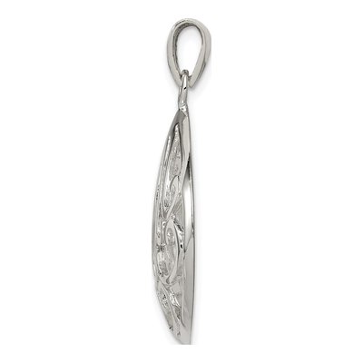 Sterling Silver Swirl Pendant – view 3