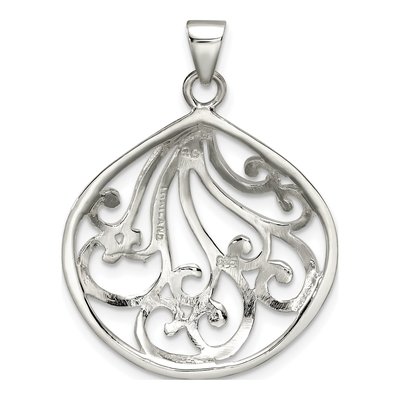 Sterling Silver Swirl Pendant – view 5