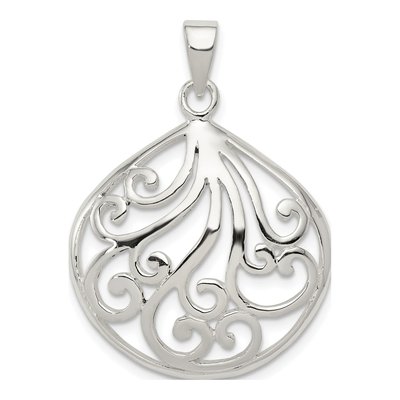 Sterling Silver Swirl Pendant