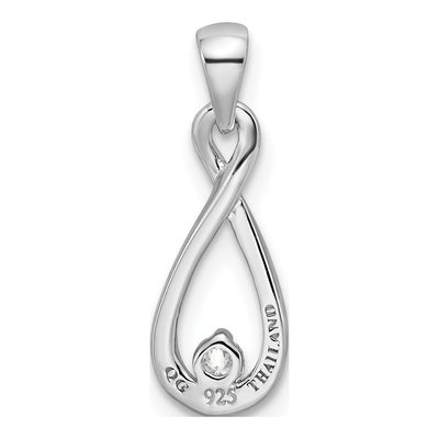 Sterling Silver CZ Pendant – view 5