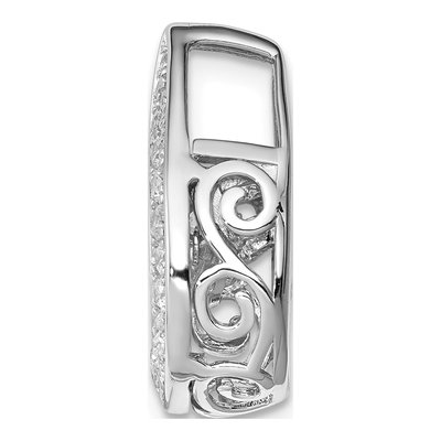 Sterling Silver CZ Vibrant Pendant – view 3