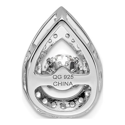 Sterling Silver CZ Vibrant Pendant – view 5