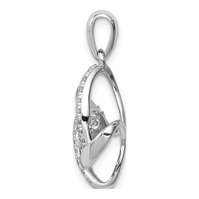 Sterling Silver CZ Vibrant Pendant – view 3
