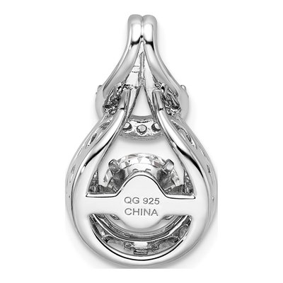 Sterling Silver CZ Knot Pendant – view 5