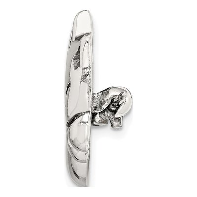 Sterling Silver Antiqued Sleeping Cat Pin – view 3