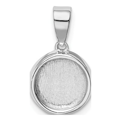 Sterling Silver Lab-Created Opal Round Pendant – view 5