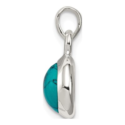 Sterling Silver Turquoise Pendant – view 3