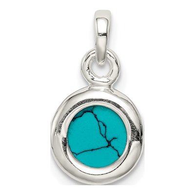 Sterling Silver Turquoise Pendant – view 5