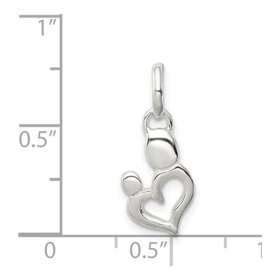 Sterling Silver Heart Pendant – view 4