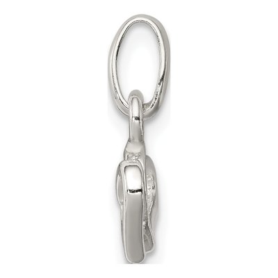 Sterling Silver Double Heart Pendant – view 3