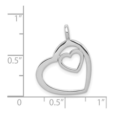 Sterling Silver Heart Pendant – view 4