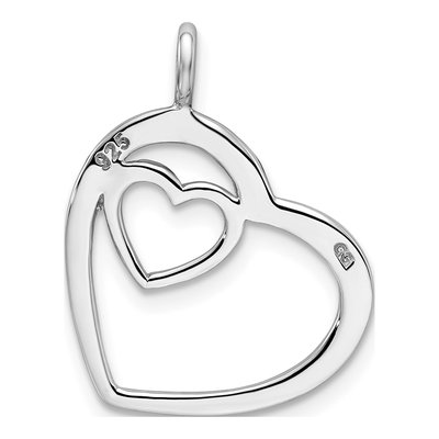 Sterling Silver Heart Pendant – view 5