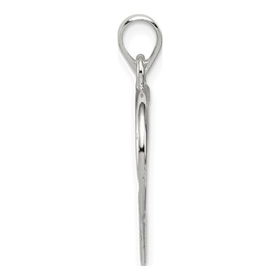 Sterling Silver Diamond-Cut Heart Pendant – view 3