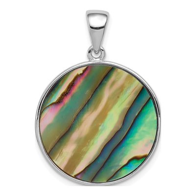 Sterling Silver Abalone Pendant – view 4