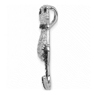 Sterling Silver CZ Cat Slide Pendant – view 3