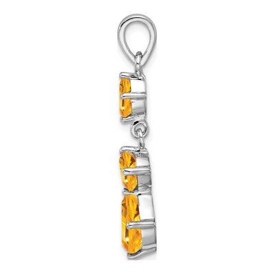 Sterling Silver Citrine Natural Pendant – view 3
