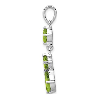 Sterling Silver Peridot Pendant – view 3