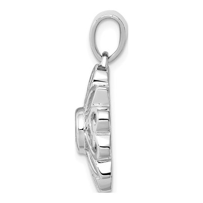Sterling Silver Swiss Blue Topaz Pendant – view 3