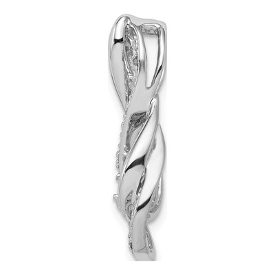 Sterling Silver Diamond Infinity Slide Pendant – view 3