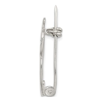 Sterling Silver Kneeling Angel Prayer Pin – view 3