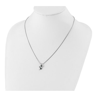 Sterling Silver 1/10 ct tw Diamond Heart Slide Pendant – view 4