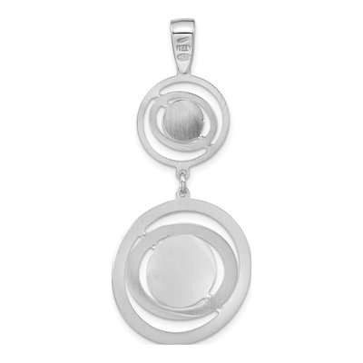 Sterling Silver Twisted Circles Pendant – view 3