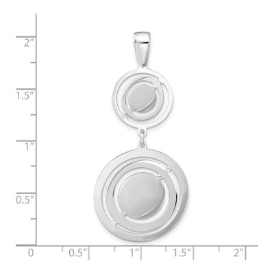 Sterling Silver Twisted Circles Pendant – view 4