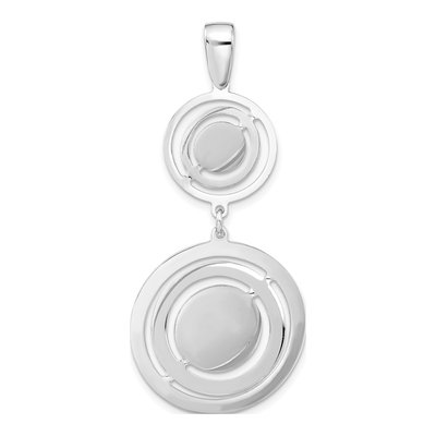 Sterling Silver Twisted Circles Pendant