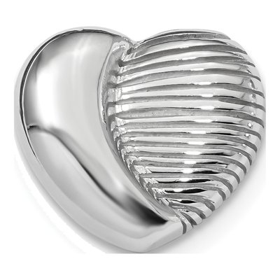 Sterling Silver Heart Slide Pendant