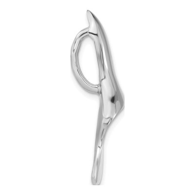 Sterling Silver Ribbon Slide Pendant – view 2