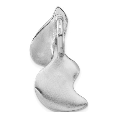Sterling Silver Ribbon Slide Pendant – view 3