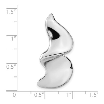 Sterling Silver Ribbon Slide Pendant – view 4