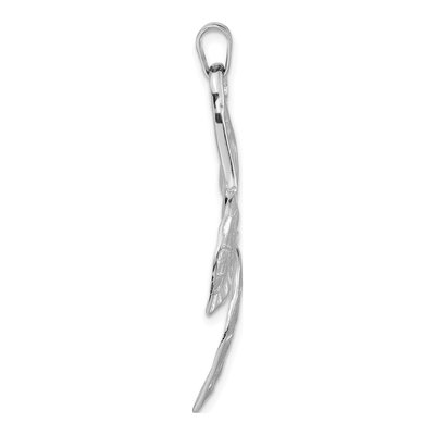 Sterling Silver Leaves Pendant – view 2