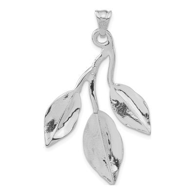 Sterling Silver Leaves Pendant – view 3