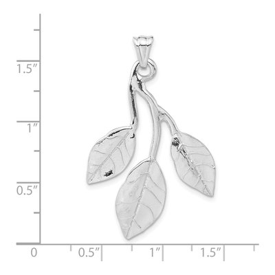 Sterling Silver Leaves Pendant – view 4
