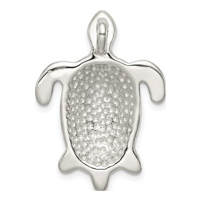 Sterling Silver Mother of Pearl Turtle Slide Pendant – view 4