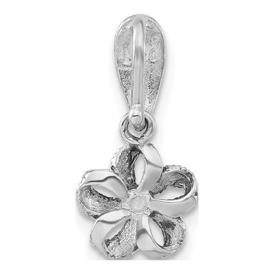 Sterling Silver Marcasite Flower Pendant – view 3