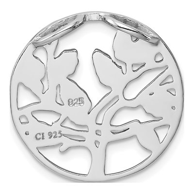 Sterling Silver Lab-Created Opal Tree Pendant – view 4