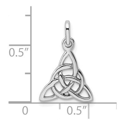 Sterling Silver Trinity Knot Pendant – view 5