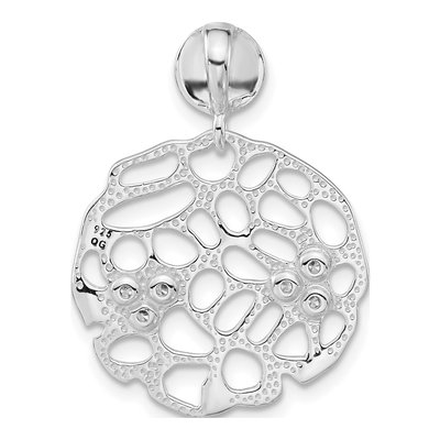 Sterling Silver CZ Fancy Slide Pendant – view 3