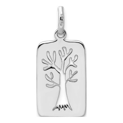 Sterling Silver Tree Cut-Out Pendant – view 4