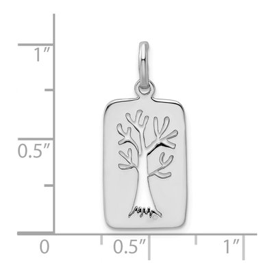 Sterling Silver Tree Cut-Out Pendant – view 5