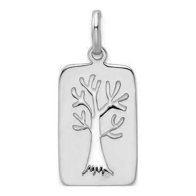 Sterling Silver Tree Cut-Out Pendant