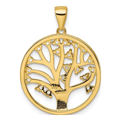 Gold-Plated Sterling Silver Tree of Life Pendant – view 4
