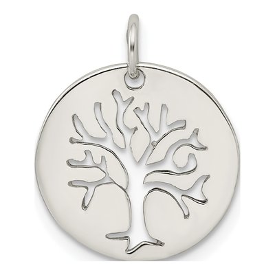 Sterling Silver Tree Cut-Out Pendant – view 4