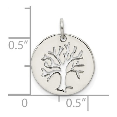 Sterling Silver Tree Cut-Out Pendant – view 5