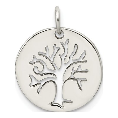 Sterling Silver Tree Cut-Out Pendant