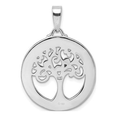 Sterling Silver Mother of Pearl Mop Tree of Life Pendant – view 4