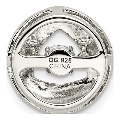 Sterling Silver CZ Slide Pendant – view 5