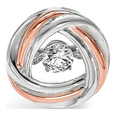 Sterling Silver CZ Slide Pendant – view 6